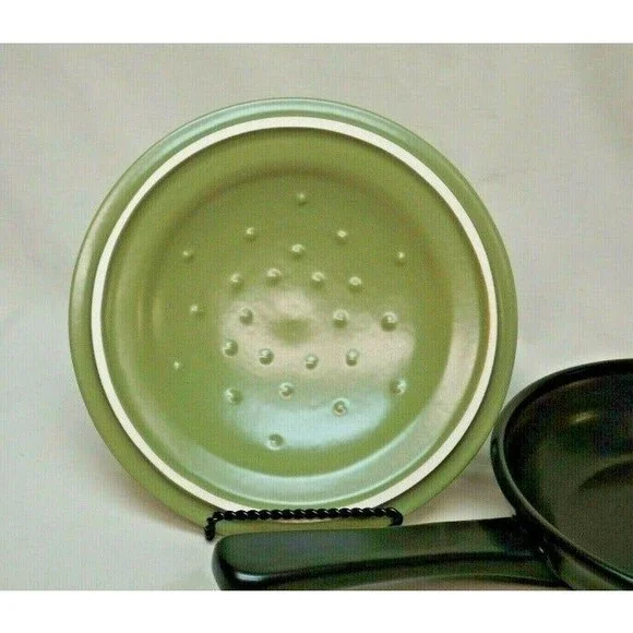 Longaberger Pottery Woven Traditions Flameware Ebony Skillet